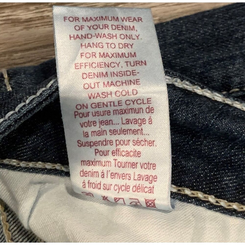 Philanthropic Jeans Womens Size 16 Blue Denim Straight Leg Mid Rise Medium Wash - Picture 8 of 14
